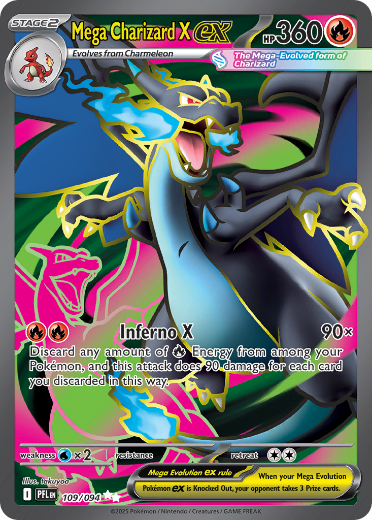 Mega Charizard X ex Pokemon card