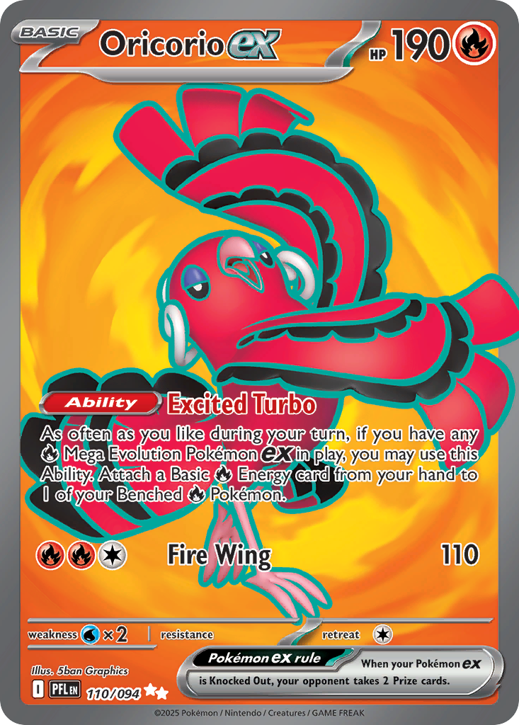 Oricorio ex Pokemon card