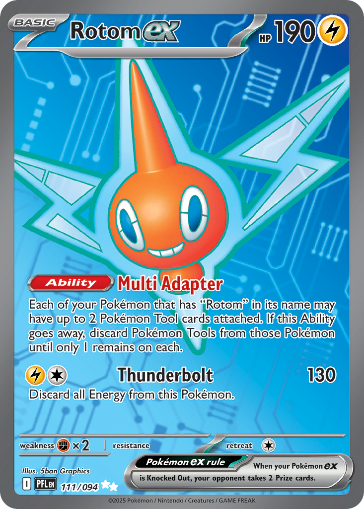 Rotom ex Pokemon card