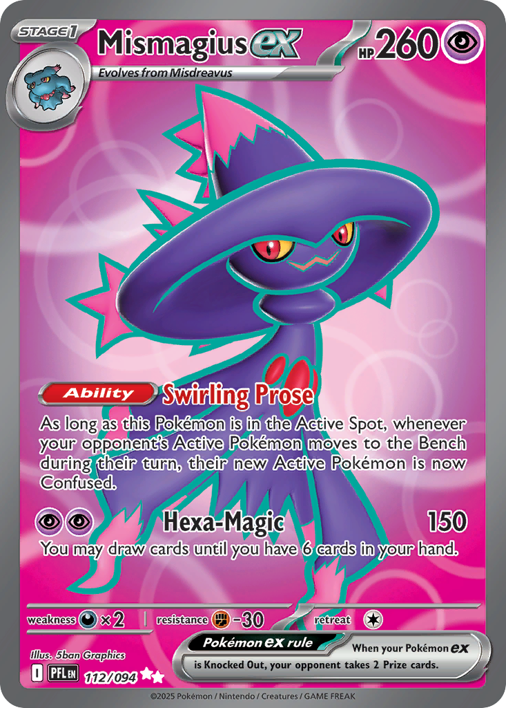 Mismagius ex Pokemon card