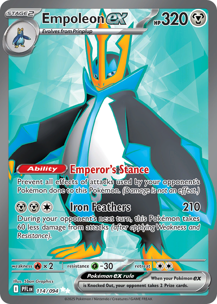 Empoleon ex Pokemon card