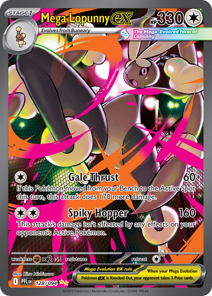 Mega Lopunny ex Pokemon card