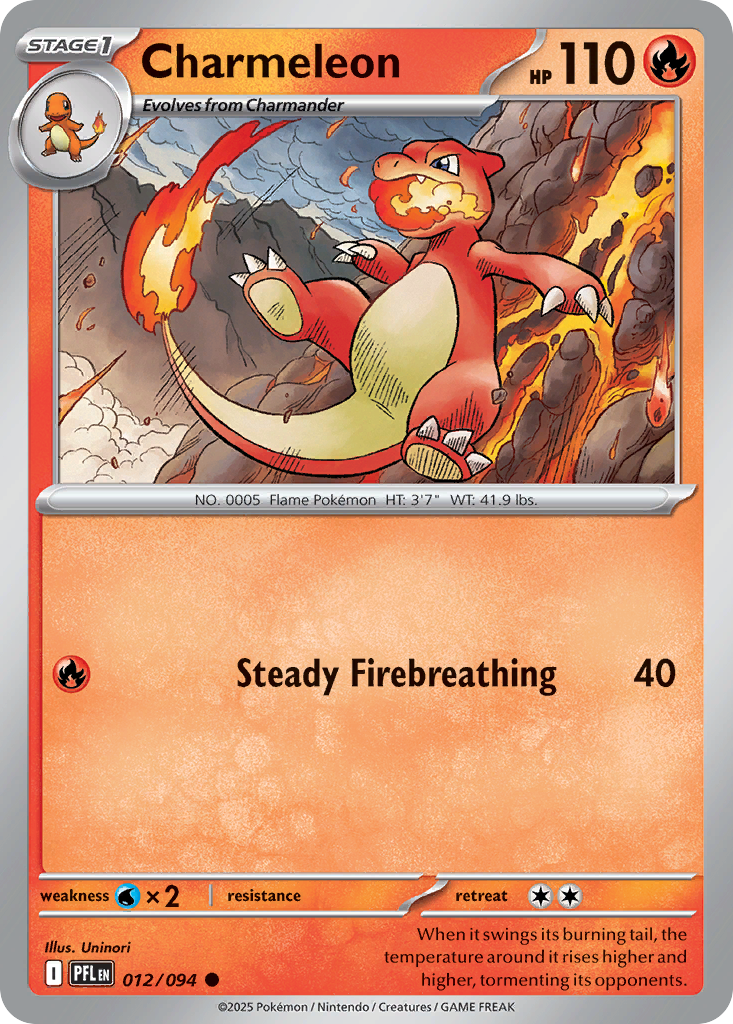 Charmeleon Pokemon card