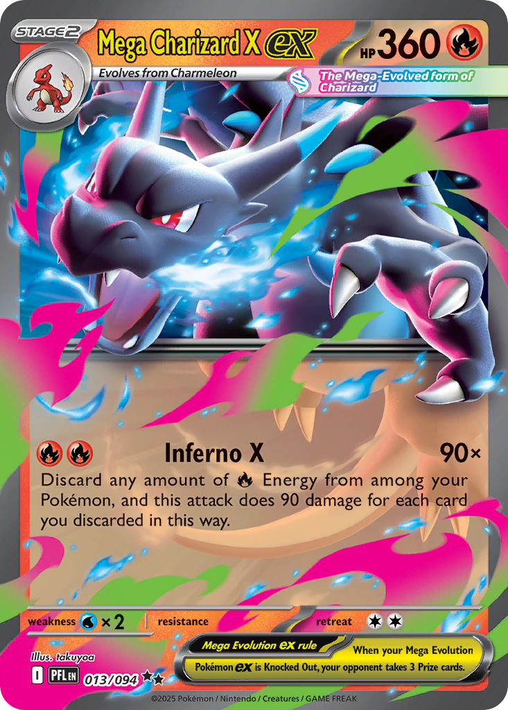 Mega Charizard X ex Pokemon card