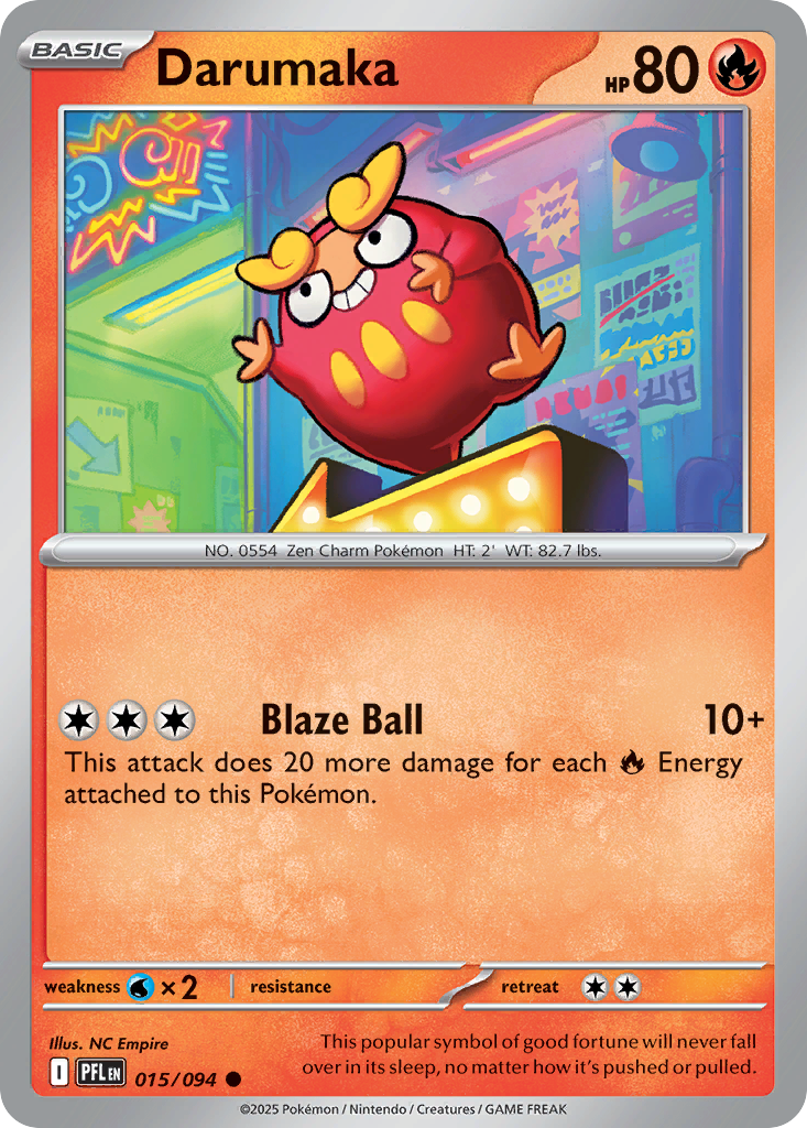 Darumaka Pokemon card