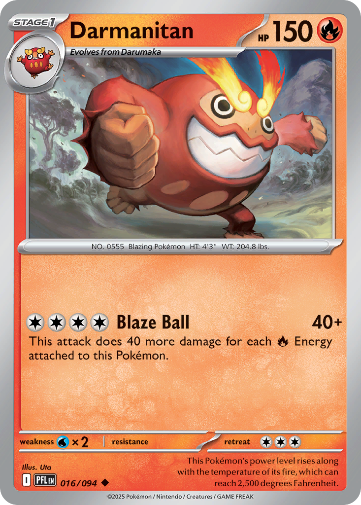 Darmanitan Pokemon card