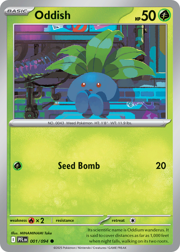 Oddish Pokemon card