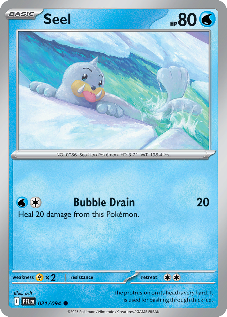 Seel Pokemon card