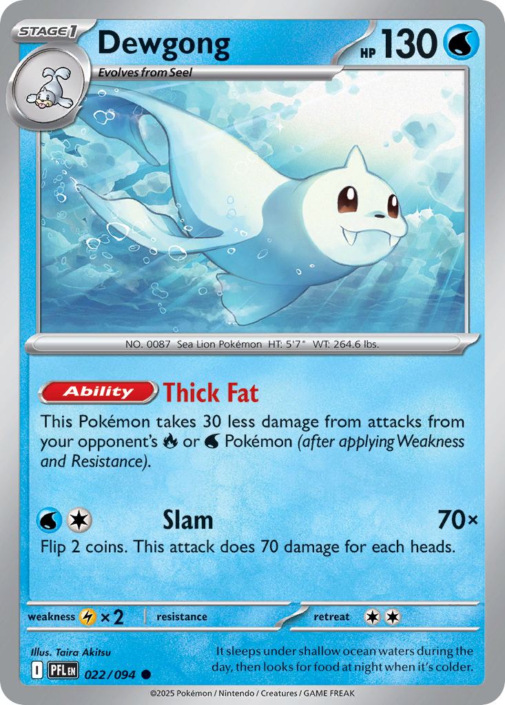Dewgong Pokemon card