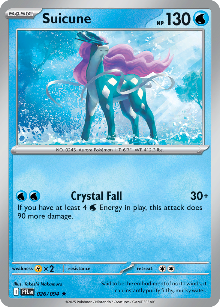 Suicune Pokemon card