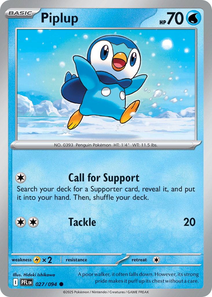 Piplup Pokemon card