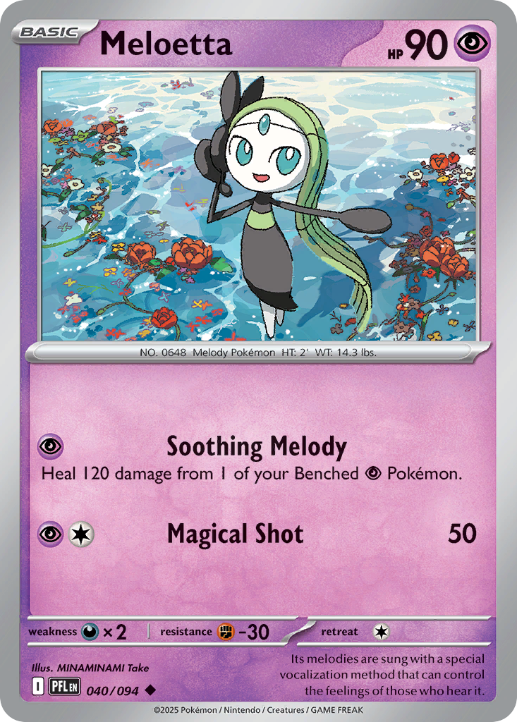 Meloetta Pokemon card