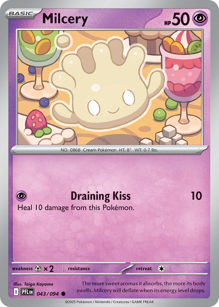 Milcery Pokemon card