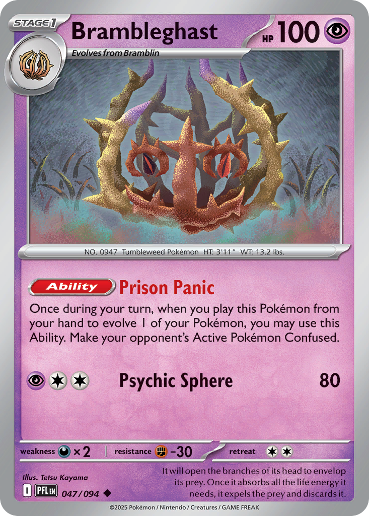 Brambleghast Pokemon card