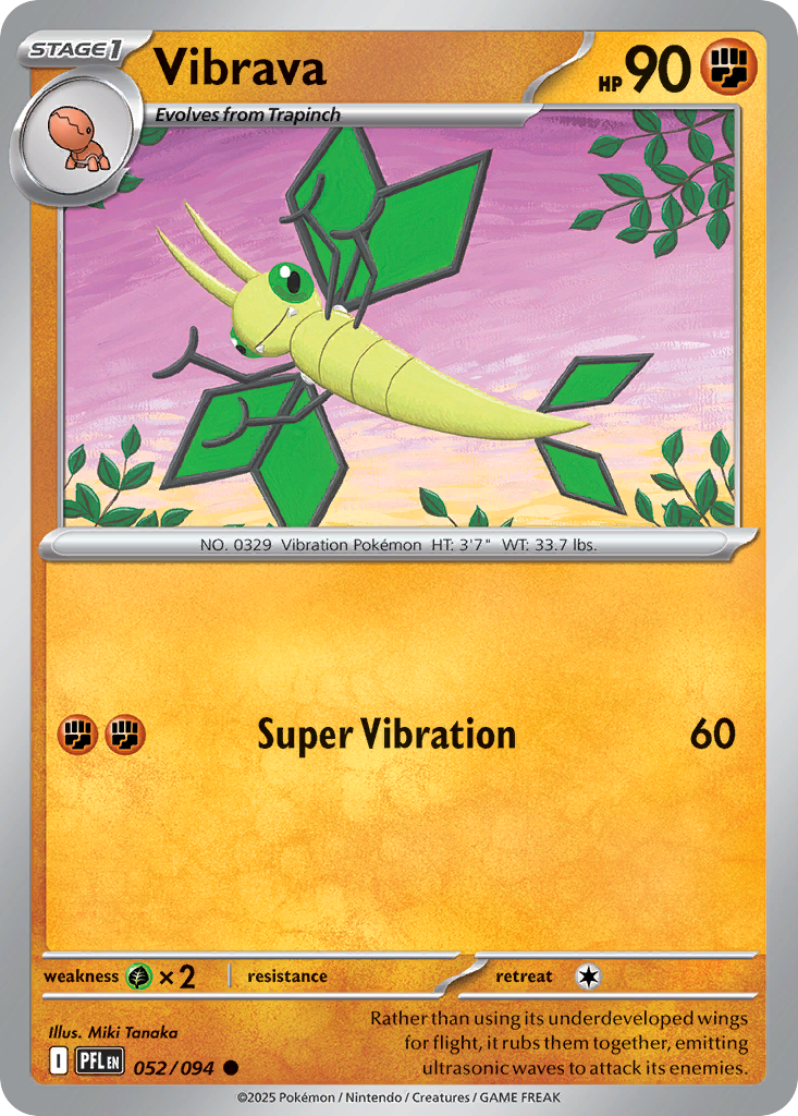 Vibrava Pokemon card