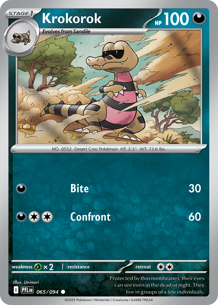 Krokorok Pokemon card