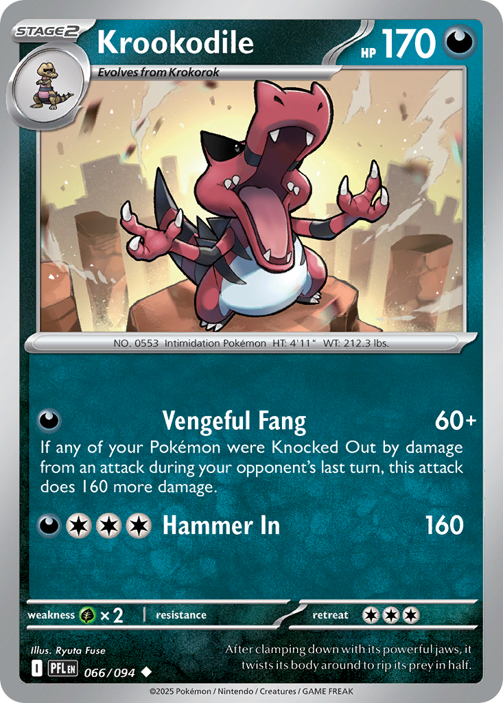 Krookodile Pokemon card