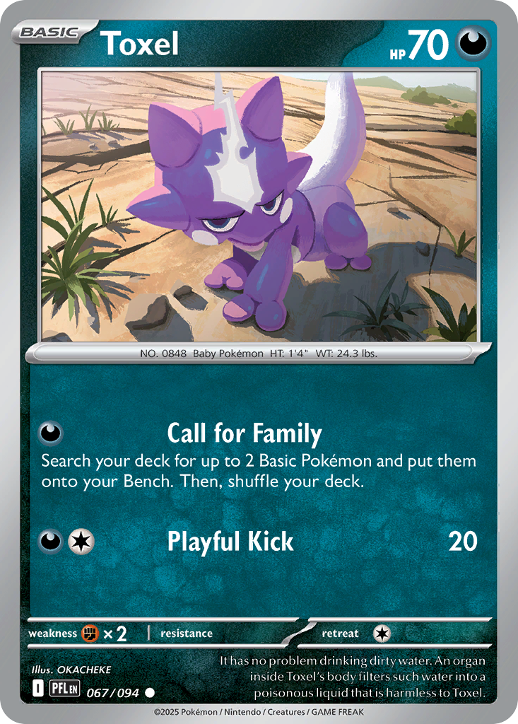 Toxel Pokemon card