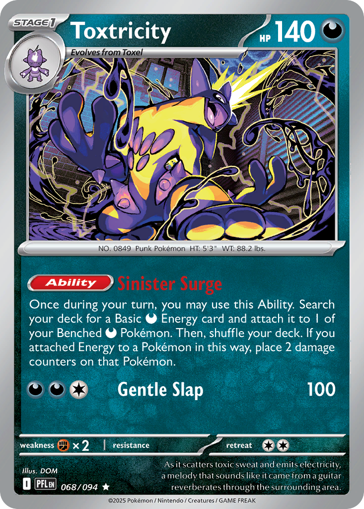 Toxtricity Pokemon card