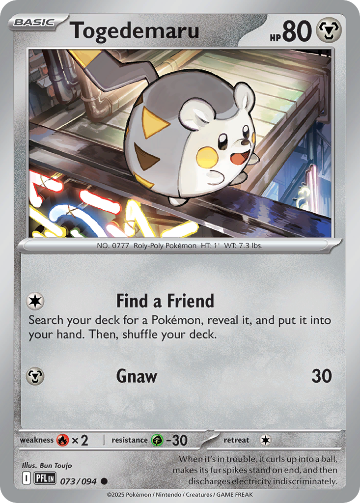 Togedemaru Pokemon card