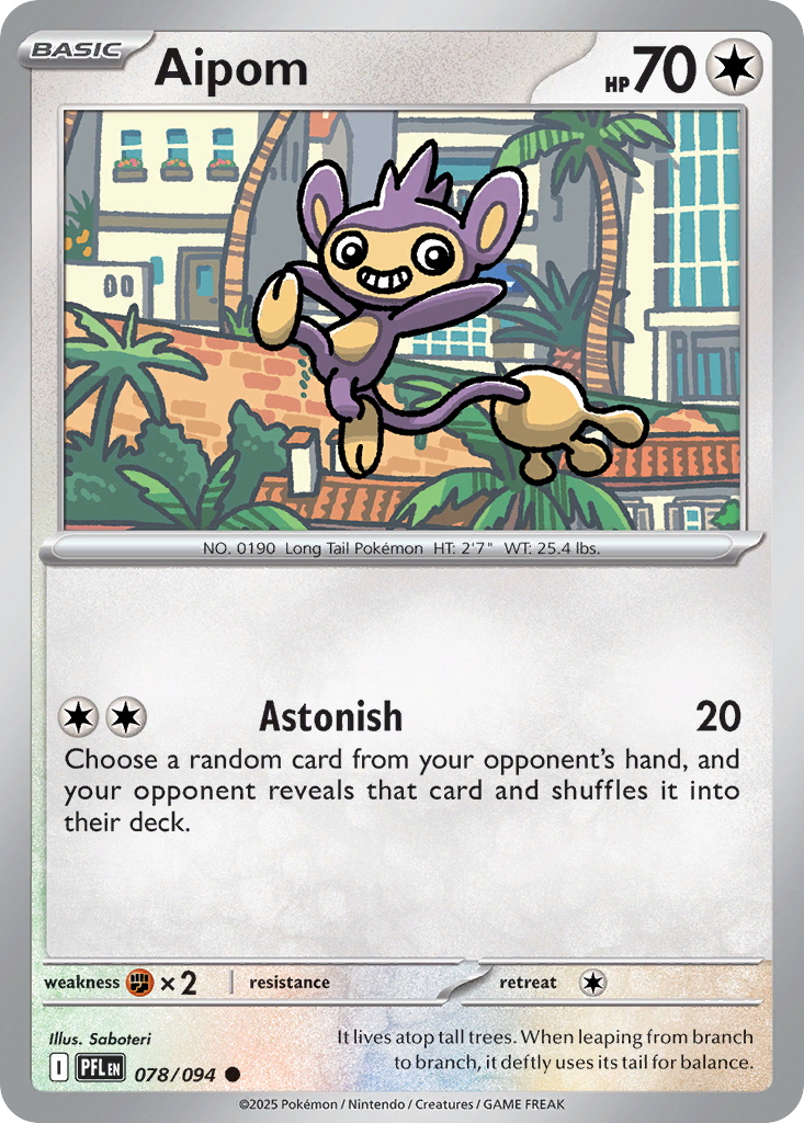 Aipom Pokemon card