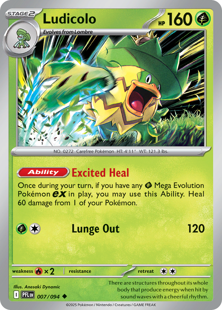 Ludicolo Pokemon card