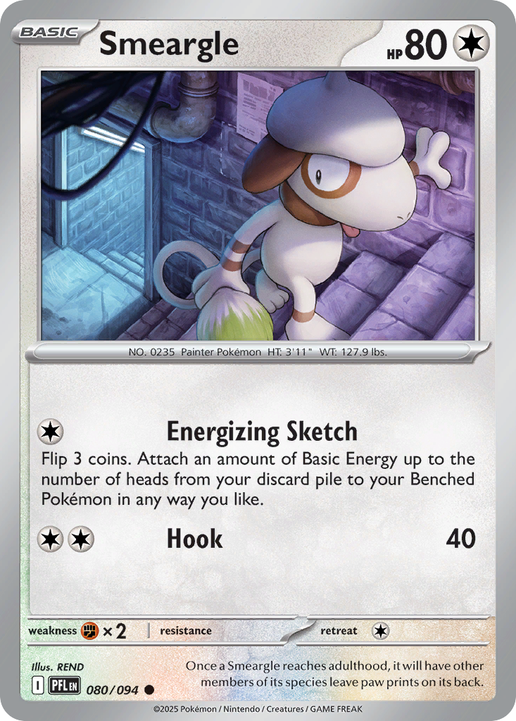 Smeargle Pokemon card