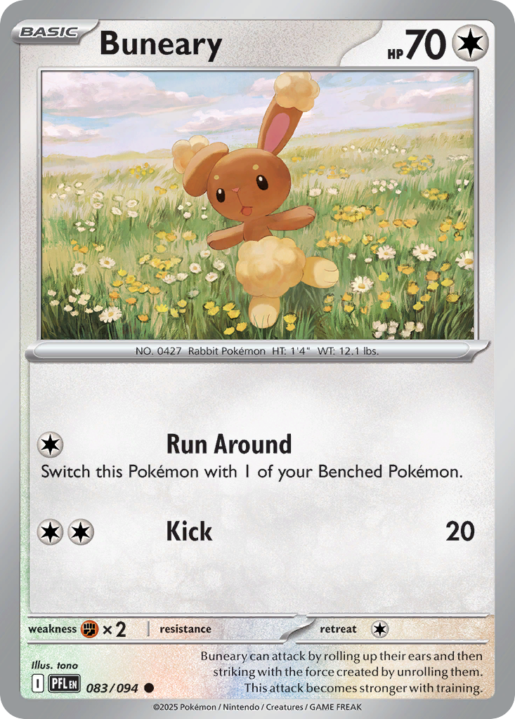 Buneary Pokemon card
