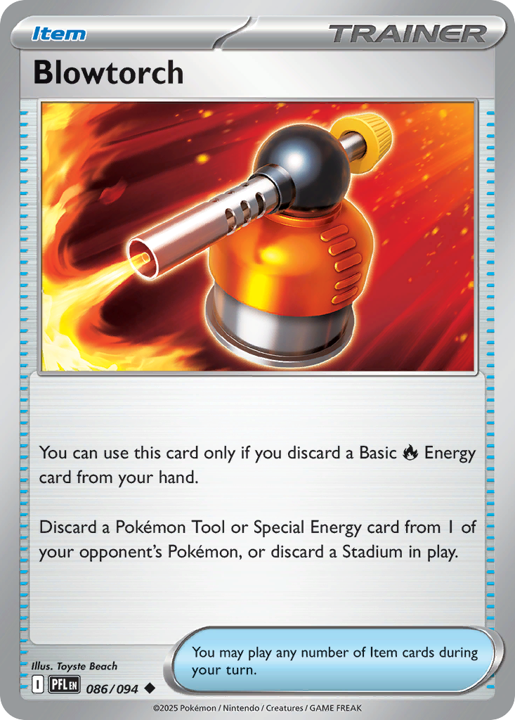 Blowtorch Pokemon card