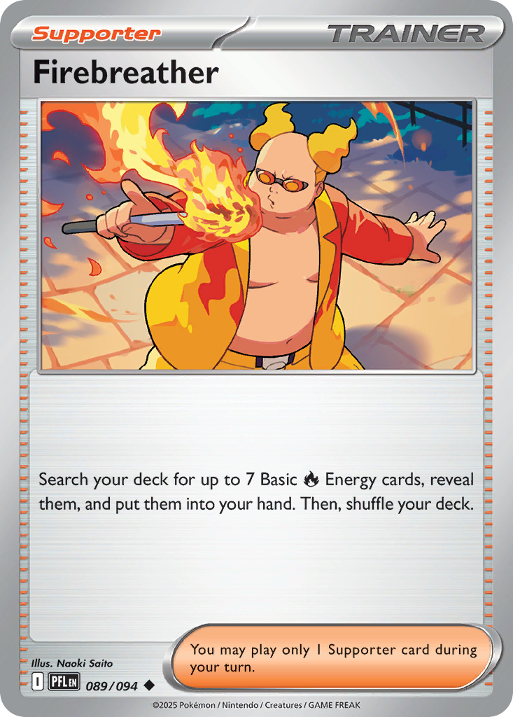 Firebreather Pokemon card