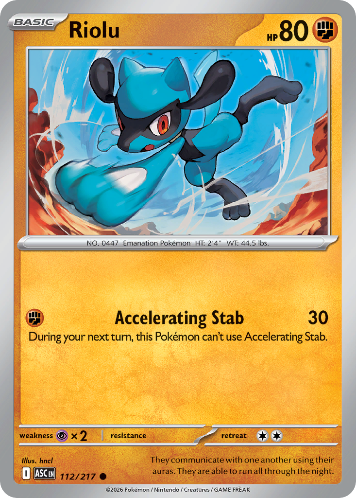 Riolu Pokemon card