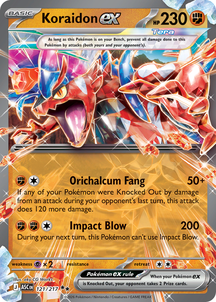 Koraidon ex Pokemon card