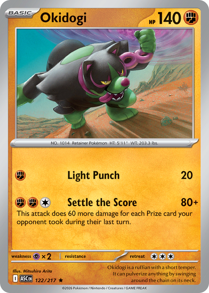 Okidogi Pokemon card
