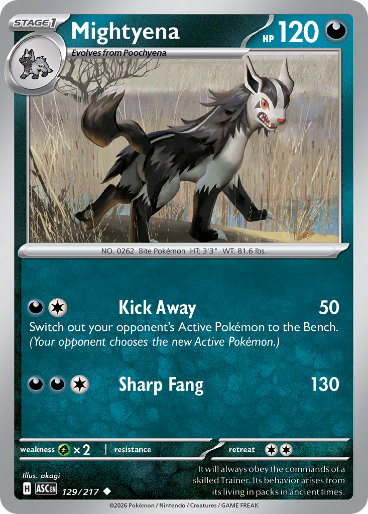 Mightyena Pokemon card