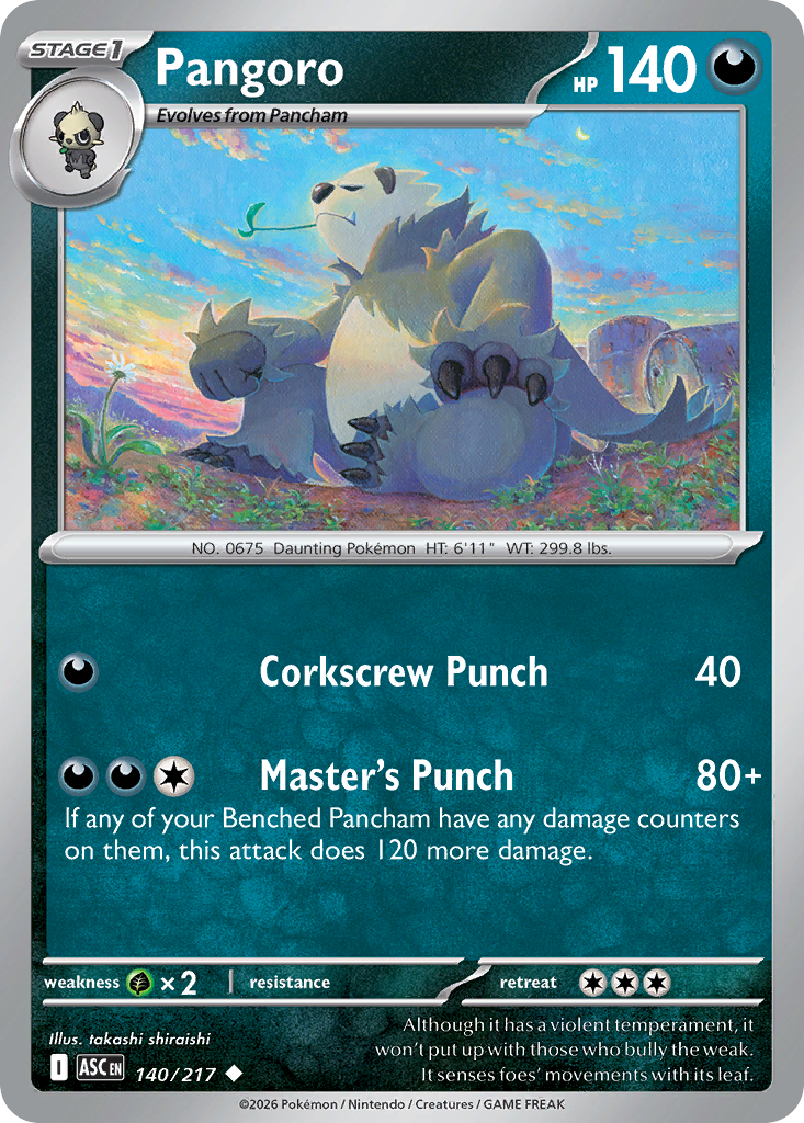 Pangoro Pokemon card