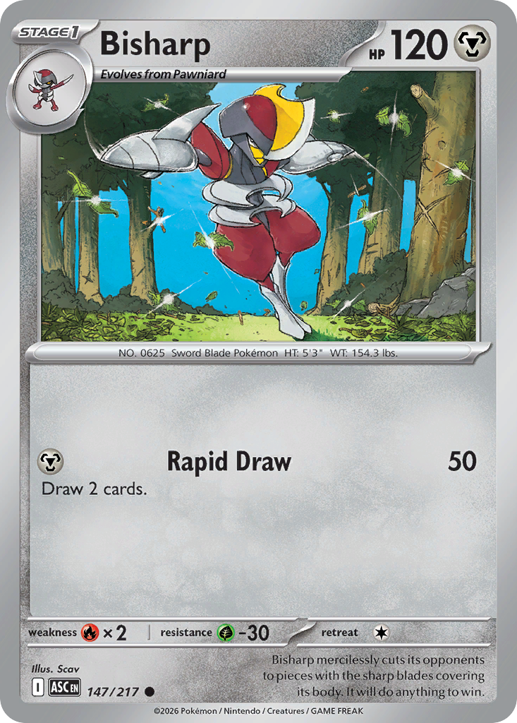 Bisharp Pokemon card