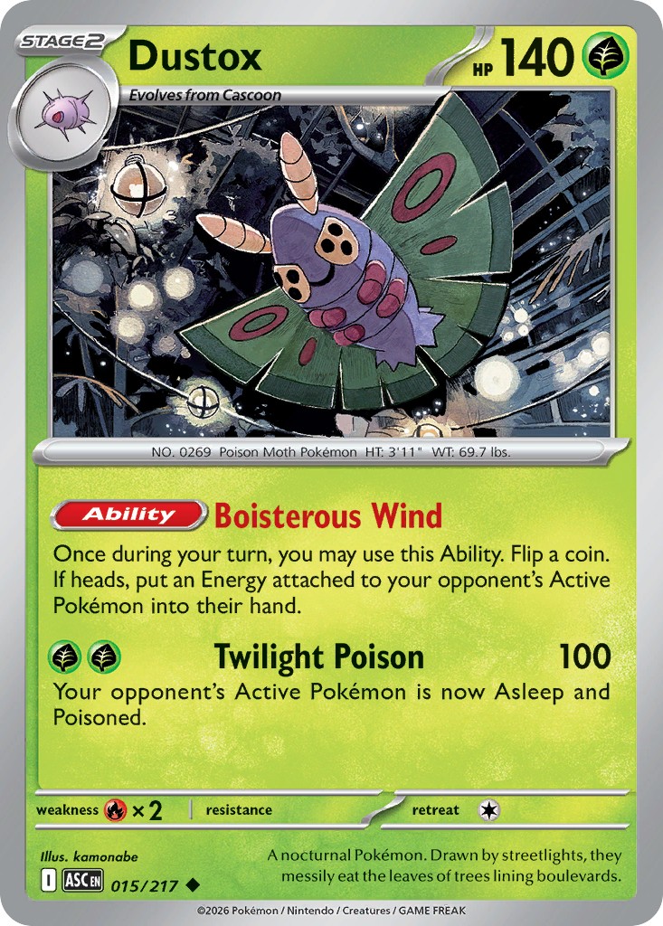 Dustox Pokemon card