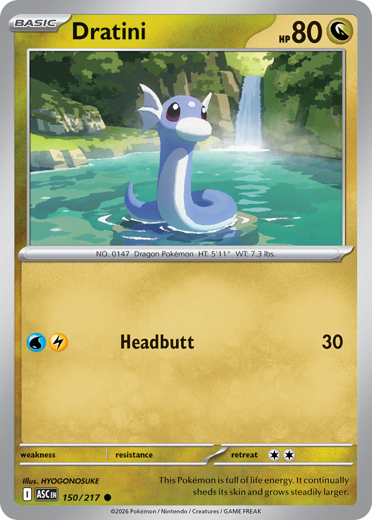Dratini Pokemon card