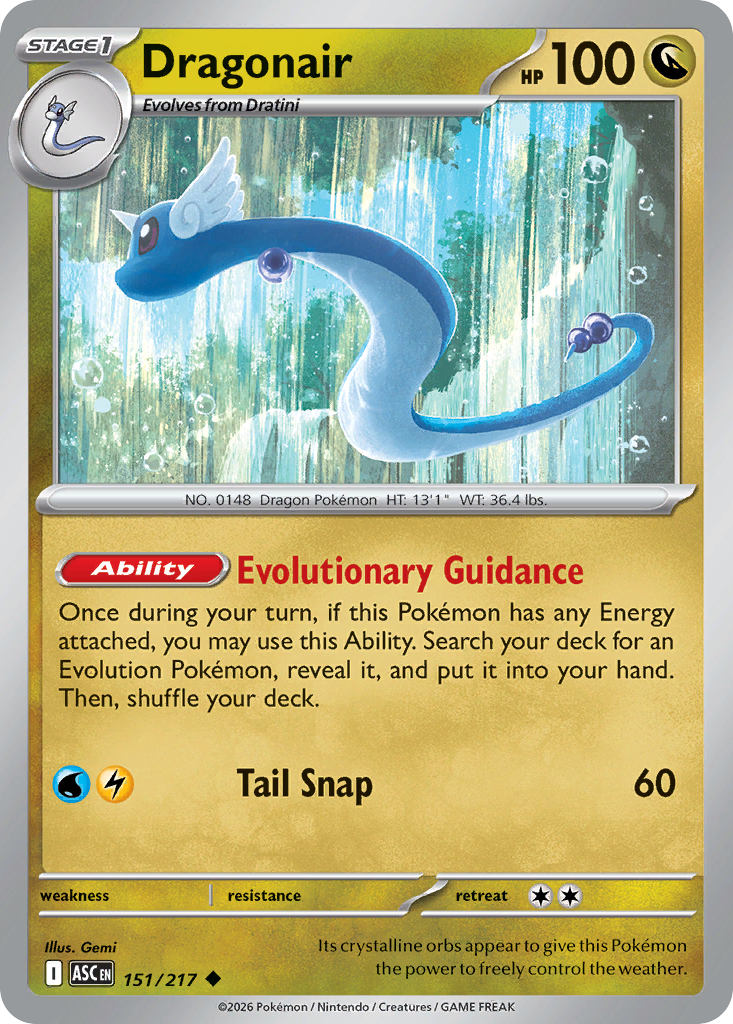 Dragonair Pokemon card