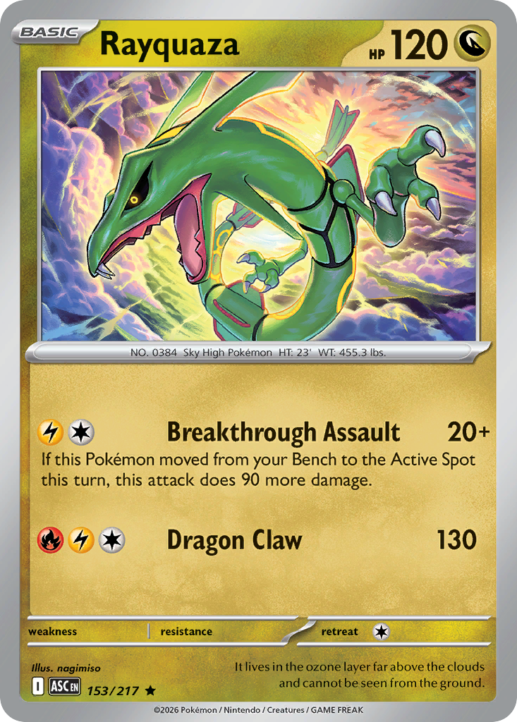Rayquaza Pokemon card