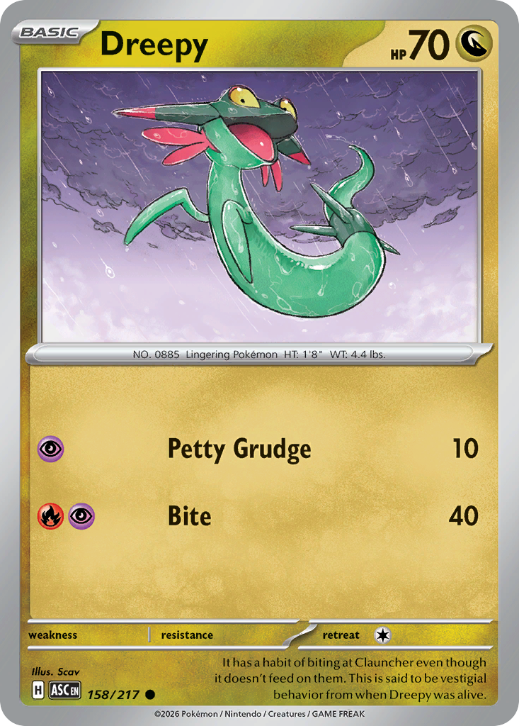 Dreepy Pokemon card