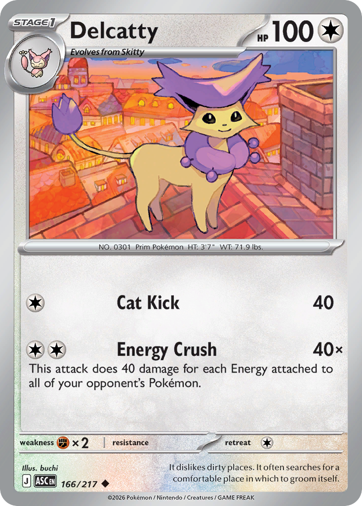 Delcatty Pokemon card