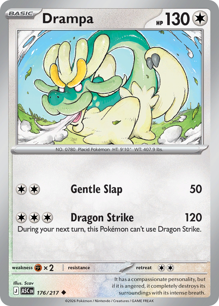 Drampa Pokemon card