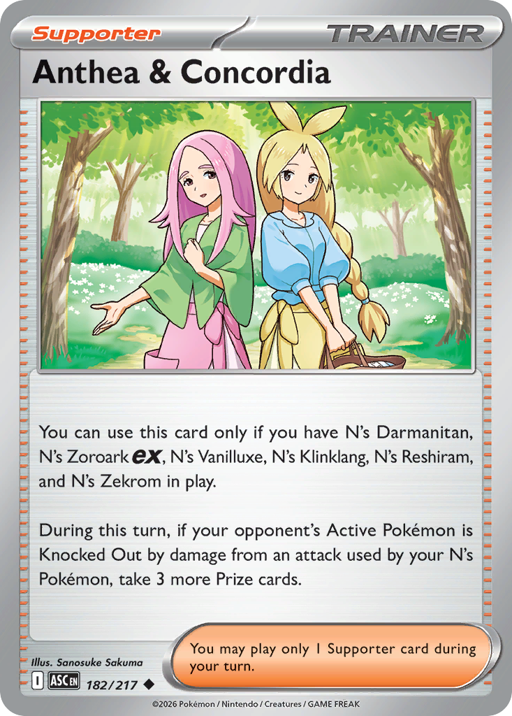 Anthea & Concordia Pokemon card