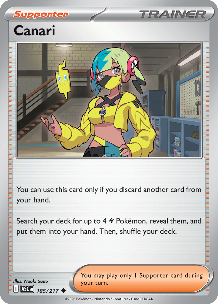Canari Pokemon card