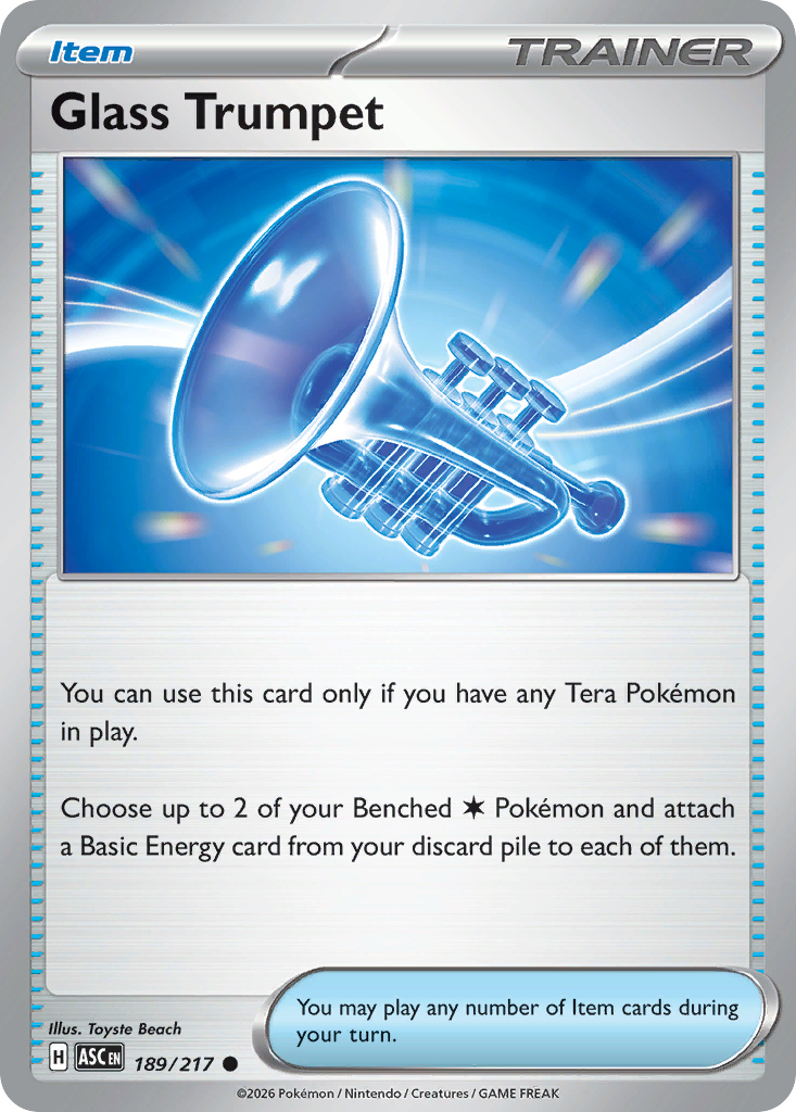 Glass Trumpet Pokemon card