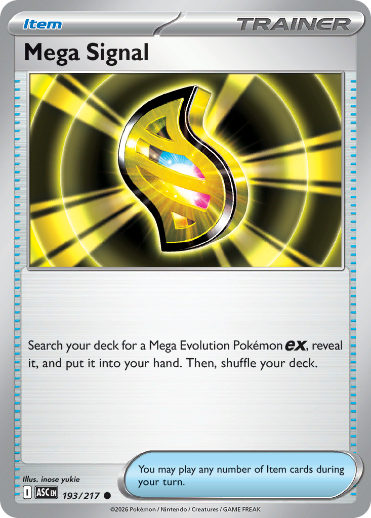 Mega Signal Pokemon card