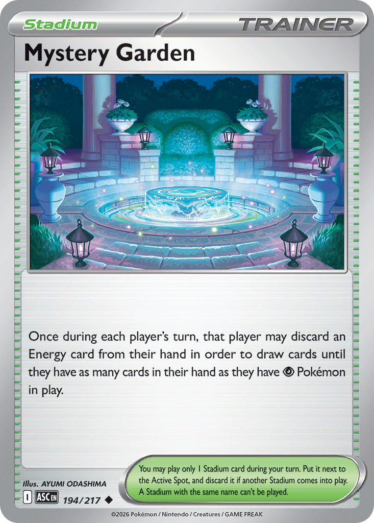 Mystery Garden Pokemon card