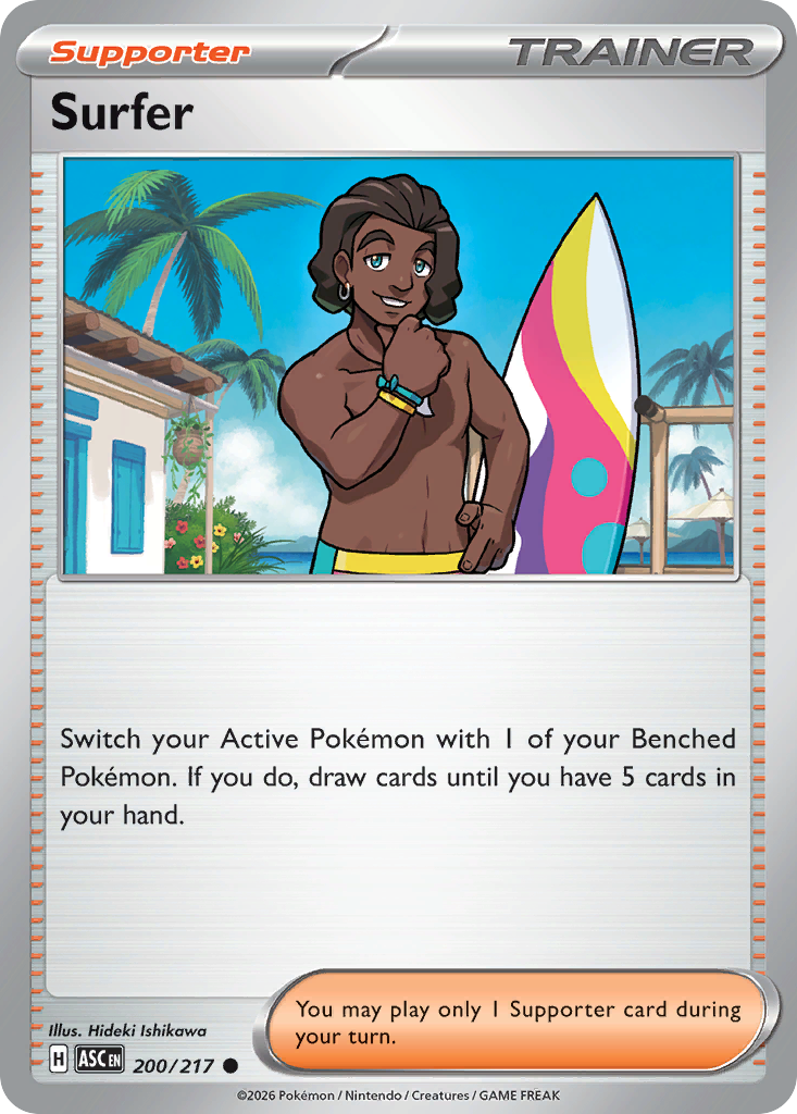 Surfer Pokemon card