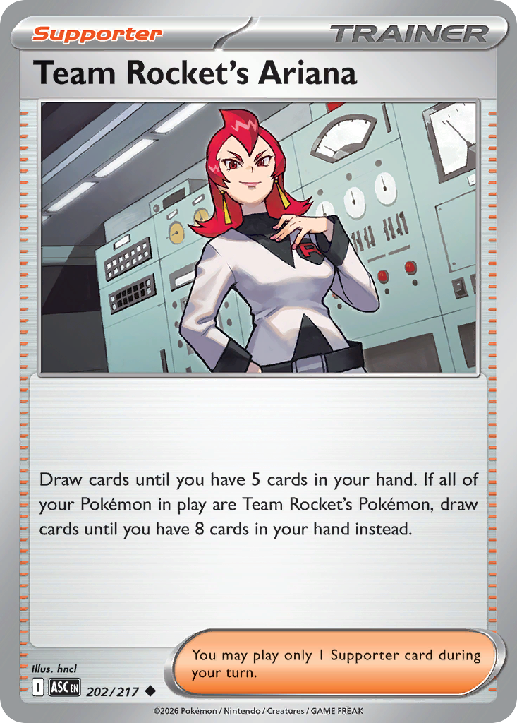 Team Rocket's Ariana Pokemon card
